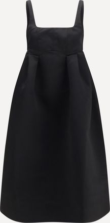Ganni Duchesse satin midi Dress with corset Female 38