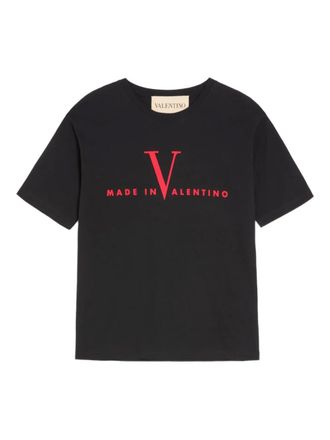 Valentino Garavani Made in-print T-Shirt - men - Cotton - M - Black