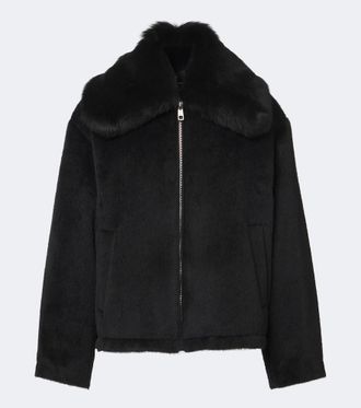 Dolce & Gabbana Chaqueta en mezcla de alpaca y lana acolchada