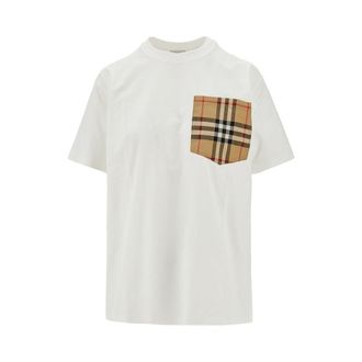 Burberry Check pocket T-shirt Woman XS