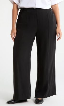 Lyss&eacute; Ellison Pull-On Wide Leg Pants in Black at Nordstrom, Size 1 X