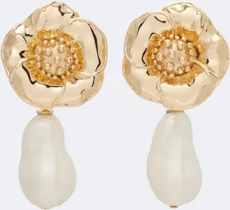 Carolina Herrera Embellished clip-on earrings