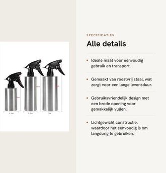 OEM Dailygoody - Regadera - Regadera Con Gatillo Manual - Ligera - 550 Ml - Pulverizador Multifuncional - Apta Para Plantas De Jard&iacute;n - Plateada