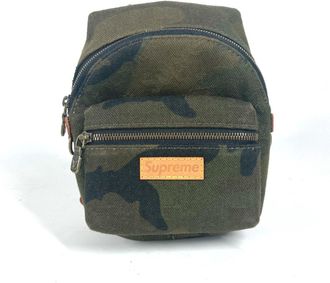 Louis Vuitton Camouflage Green Canvas Backpack (Pre-Owned)