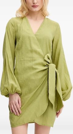 Never Fully Dressed Abito corto a portafoglio - Verde