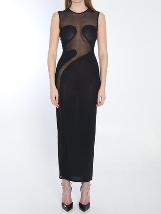 Alaia Knit Molded Midi Dress