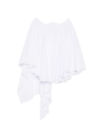 Jacquemus White Asymmetric Open-Back Sleeveless Dress