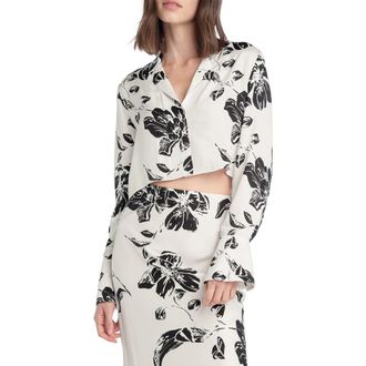 Favorite Daughter The Cropped Lily Print Top in Vintage Floral at Nordstrom, Size X-Small
