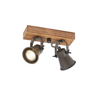 Lindby Lindby Foco Hal&oacute;geno grandesa En Marr&oacute;n De Madera