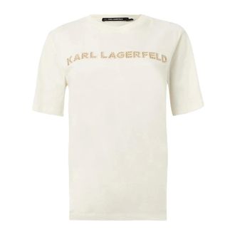 Karl Lagerfeld Dames, Tops, Wit, Maat: XS Katoen