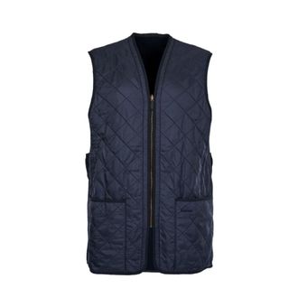 Barbour Vests, male, Blue, Size: S Blue Diamond Quilted Winter Gilet