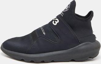 Yohji Yamamoto X Adidas Black Fabric And Mesh Suberou Sneakers