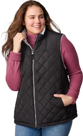 Free Country Womens Plus Size Expedition II Stratus Lite Reversible Vest