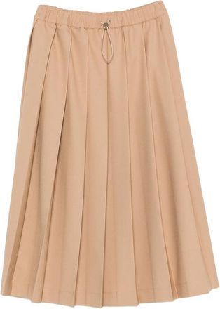 Fabiana Filippi Pleated Drawstring Midi Skirt