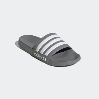 adidas Badesandale ADIDAS SPORTSWEAR SHOWER ADILETTE, Gr. 40,5, grau (grau three, cloud wei&szlig;, grau three), Synthetik, Schuhe Badesandale, Badelatschen