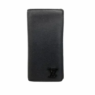 Louis Vuitton Noir Long Wallet (Bi-Fold) (Pre-Owned)
