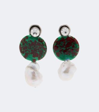 Dries Van Noten Embellished drop earrings