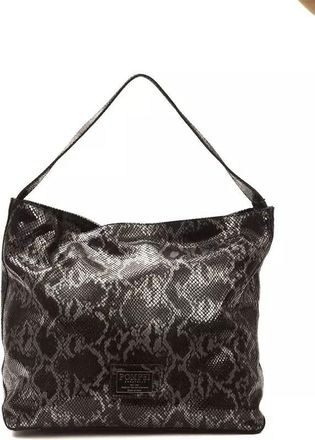 Pompei Donatella Chic Python Print Leather Shoulder Womens Bag