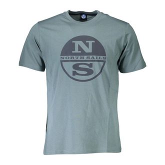 North Sails T-Shirts, male, Green, Size: XL Short Sleeve T-Shirt