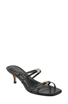 Marc Fisher Baizel Strappy Slide Sandal in Black at Nordstrom, Size 6.5