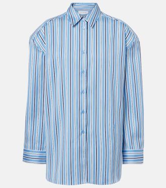 Frankie Shop Camisa Oana en mezcla de algod&oacute;n a rayas
