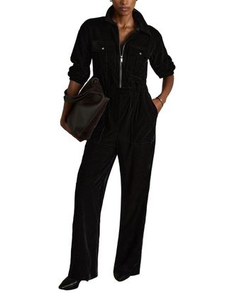 Reiss Vinnia Velvet Jumpsuit