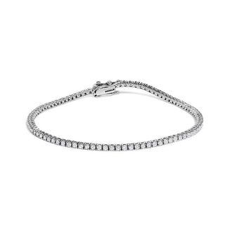 House of Brilliance 14K White Gold Classic 1 1/2 Cttw Diamond Tennis Bracelet