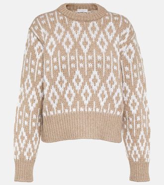 Brunello Cucinelli Pullover in jacquard di cashmere