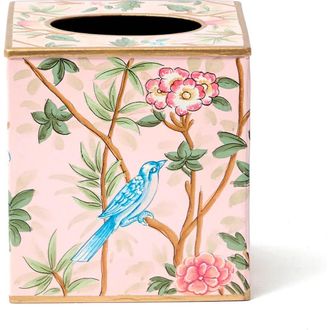 Mrs. Alice Chinoiserie Tole Tissue Box in Pink at Nordstrom