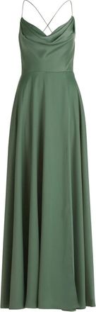 Vera Mont Kleedjes, Dames, Groen, L, Polyester, Waterfall Neckline Maxi Gown