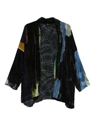 Yavi patchwork coat - Black
