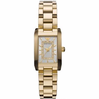 Emporio Armani Dameshorloge Kwarts Zilver & Goud