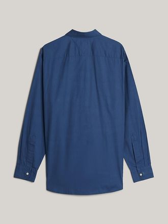 Tommy Hilfiger Mens Regular Fit Poplin Shirt - Blue - XS