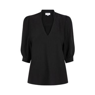 Dante6 Dames, Blouses & Shirts, Zwart, Maat: XS Leer