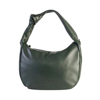 Pierre Cardin 13001 Schoudertas - Dames - Tassen - Groen - Maat: ONE Size Katoen