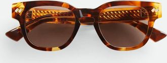 Bottega Veneta Intrecciato Panthos Sunglasses - Bottega Veneta