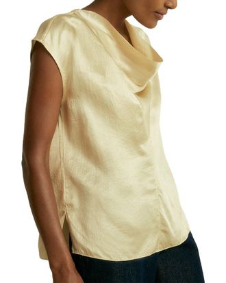 Reiss Fina Cowl Satin Top