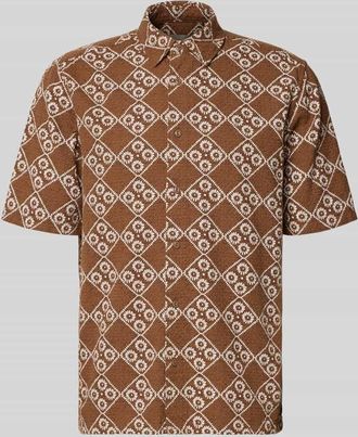 Only & Sons Regular Fit Freizeithemd aus reiner Baumwolle Modell JOHNSON in Dunkelrot, Gr&ouml;&szlig;e XXL