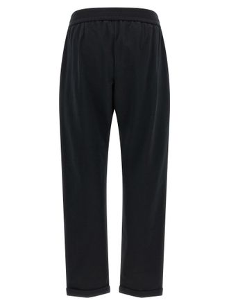 Brunello Cucinelli Womens Black Cotton Joggers (workout Pants)