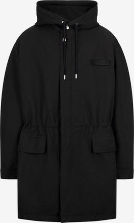 Jacquemus Parka aus technischem Canvas mit Kapuze La Parka Marrone