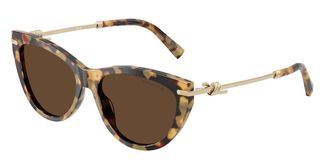 Tiffany & Co. TF4253F Asian Fit 80643G Womens Sunglasses Tortoiseshell Size 55
