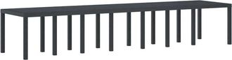 vidaXL Vidaxl - Garden Table Anthracite 400 x 100 x 73 cm Poly Rattan