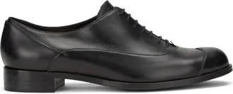 Moschino Schoenen, Dames, Zwart, 35 EU, Leer, Elegante Leren Schoenen