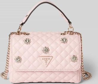 Guess Handtasche mit Steppnähten Modell EVERLEE in Rose, Größe 1