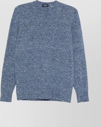 Drumohr round neck border sweater