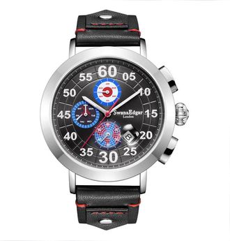 Swan & Edgar In Flight Automatic Black Dial Mens Watch SE1881