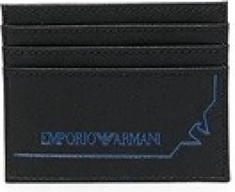 Emporio Armani Zwarte Portemonnees & Pasjeshouders Yem 320Y731E80001 - Heren - Portefeuilles - Zwart - ONE Size - Accessoires