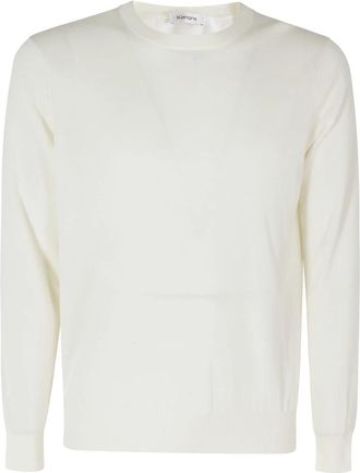 KANGRA Maglia Girocollo Cotone 1Filo - Heren - Ronde hals truien - Beige - 2XL - Katoen - Truien & Vesten