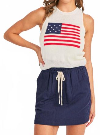 Sadie & Sage Spirit Sweater Tank Top In Ivory