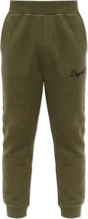 Dsquared2 Broeken, Heren, Groen, XL, Katoen, Signature Jersey Pant